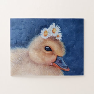 Puzzle Pato de bebé adorable con doncellas blancas