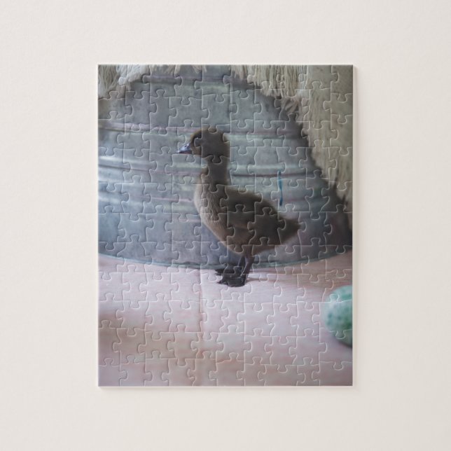 Puzzle Pato de bebé marrón oscuro (Vertical)