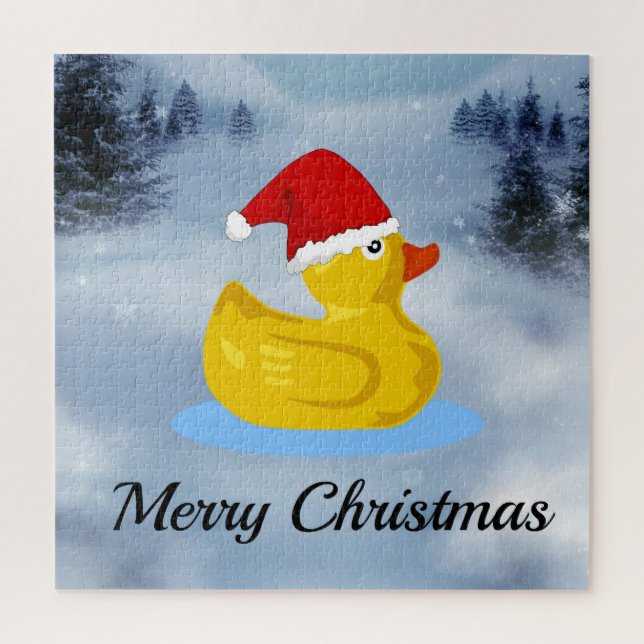 Puzzle Pato de goma, Feliz Navidad, (Vertical)