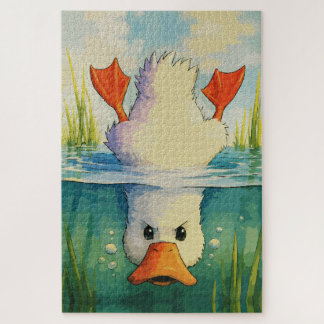 Puzzle Pato Divertido: Tranquilo Arriba, Determinado Abaj