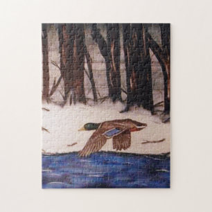 Puzzle Pato Mallard en una misión