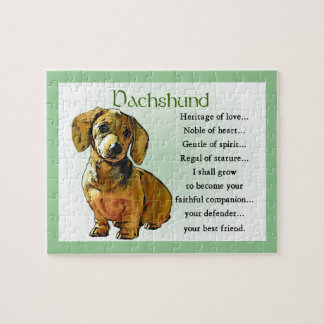 Puzzle Patrimonio de amor de Dachshund