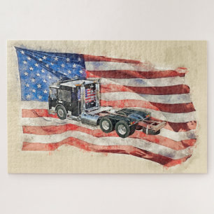 Puzzle Patriot Trucker