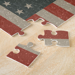 Puzzle Patriótico de la Bandera Americana