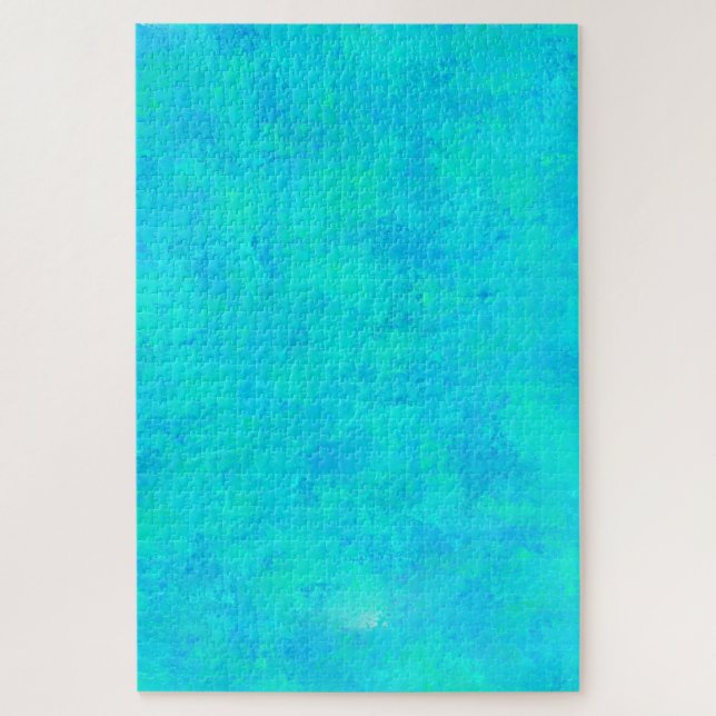 Puzzle Patrón abstracto azul turquesa (Vertical)