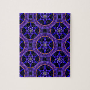 Puzzle Patrón abstracto boho elegante floral moderno #505