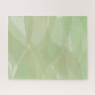 Puzzle Patrón abstracto de acuarela verde, fresco y moder