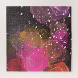 Puzzle Patrón abstracto de aves coloridas