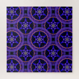 Puzzle Patrón abstracto elegante boho moderno floral #505