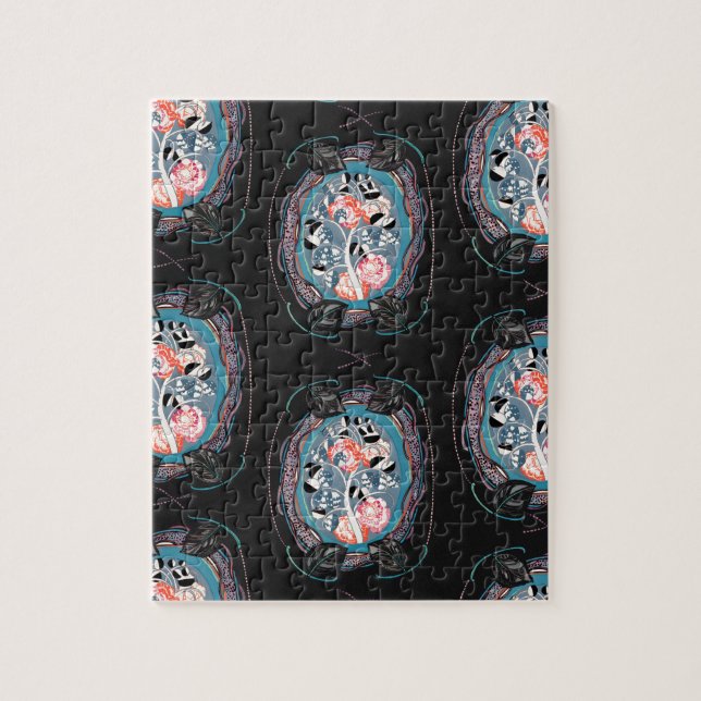 Puzzle Patrón abstracto, ilustración continua 7 (Vertical)