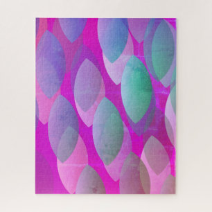 Puzzle Patrón abstracto moderno   Magenta Púrpura Rosa Ve