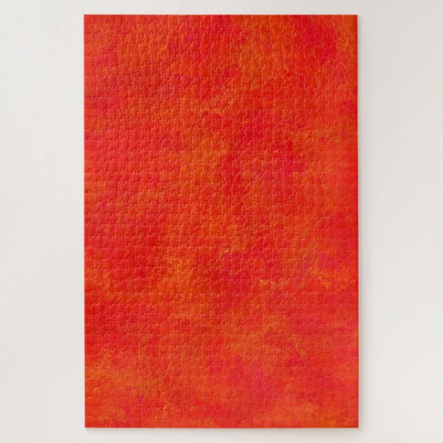 Puzzle Patrón abstracto naranja rojo (Vertical)