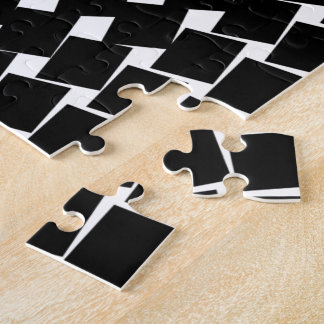 Puzzle Patrón abstracto negro