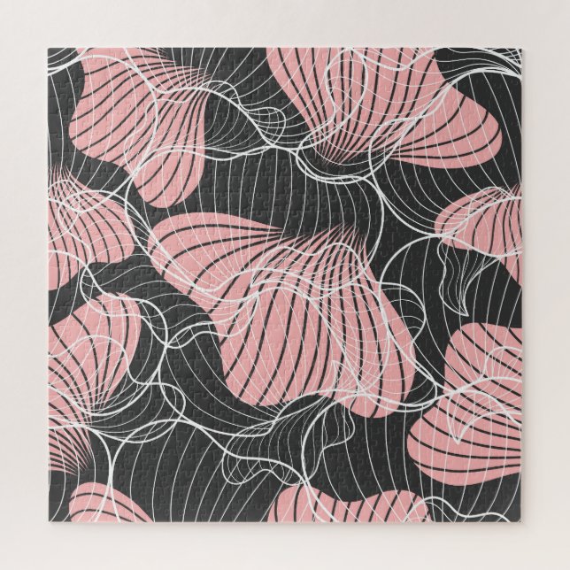 Puzzle Patrón artístico colorido y abstracto, sin fisuras (Vertical)