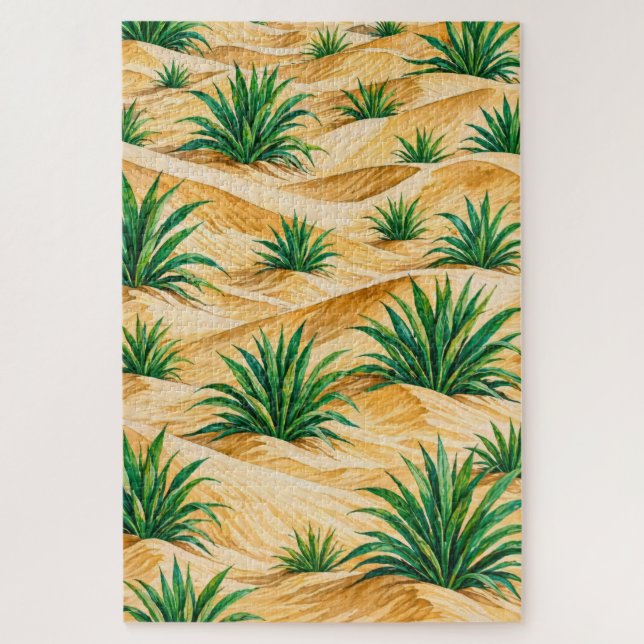 Puzzle Patrón de Agave de Dunas del Desierto (Vertical)