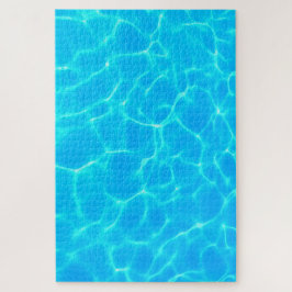 Puzzle Patrón de agua Aqua con ondas reflectantes