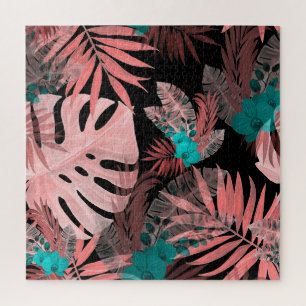Puzzle Patrón de Agua Orquídea Tropical Sin Semillas