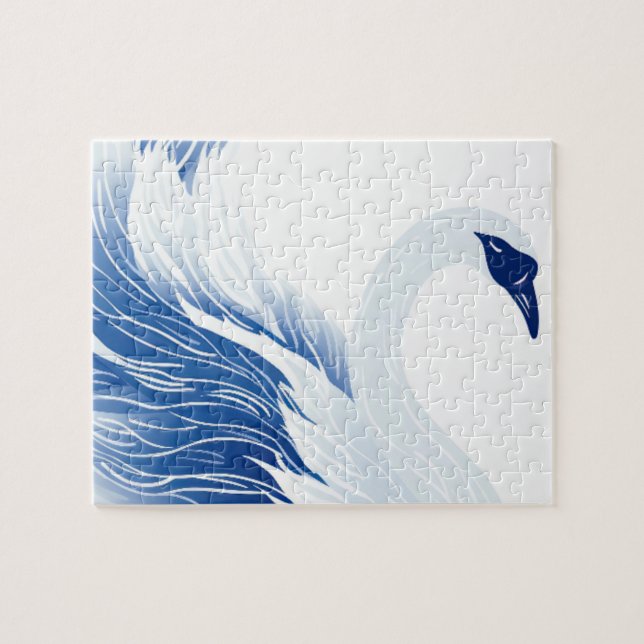 Puzzle patrón de alas de cisne chino (Horizontal)