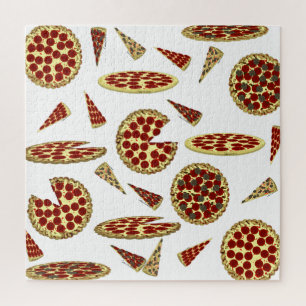 Puzzle Patrón de Amante de la Pizza