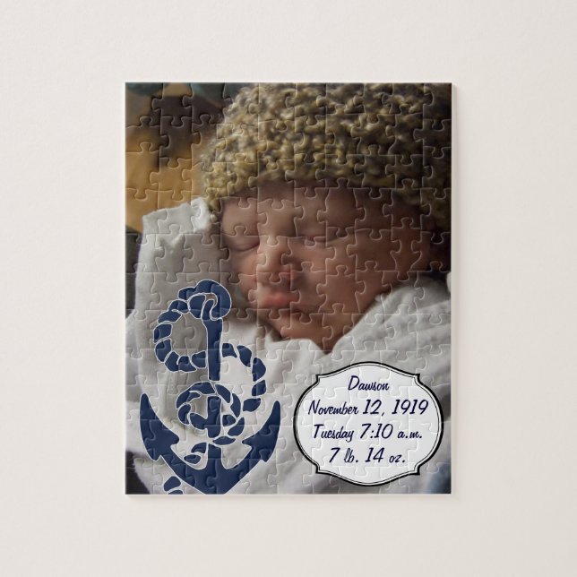 Puzzle Patrón de anclaje de la Marina Náutica (Vertical)