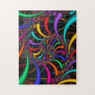 Puzzle Patrón de arco iris fractal espiral arcoiris