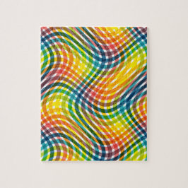 Puzzle Patrón de arcoiris colorido