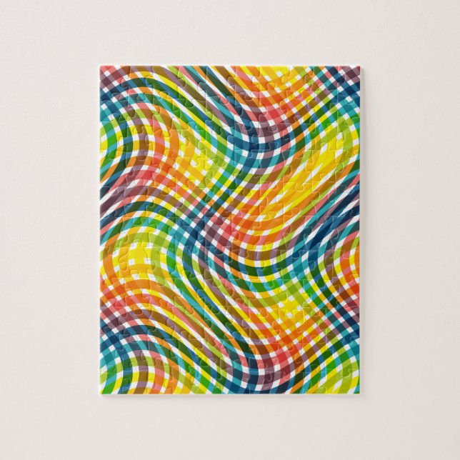 Puzzle Patrón de arcoiris colorido (Vertical)