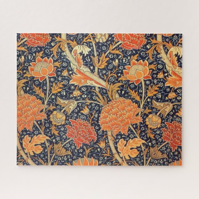 Puzzle Patrón de Art Nouveau floral William Morris Cray (Horizontal)
