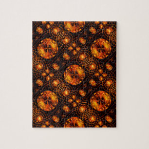 Puzzle Patrón de arte abstracto elegante boho moderno dor