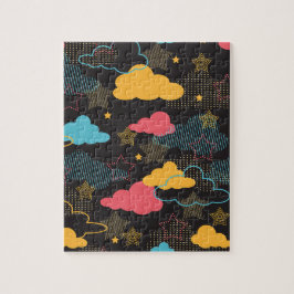 Puzzle Patrón de arte Retro Starry Sky II