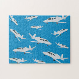 Puzzle Patrón de avión de reacción