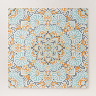 Puzzle Patrón de baldosas sin soldadura: diseño decorativ