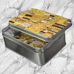 Puzzle Patrón de besos de Gustav Klimt, Art Nouveau<br><div class="desc">El Kiss (detalle del patrón) de Gustav Klimt es una pintura de estilo victoriano de estilo fino. Este detalle proviene de un cuadro romántico y de amor en el que se aprecia una pareja romántica en diferentes tonalidades de oro, símbolos y estampados, que comparte un beso con un fondo de...</div>