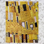 Puzzle Patrón de besos de Gustav Klimt, Art Nouveau<br><div class="desc">El Kiss (detalle del patrón) de Gustav Klimt es una pintura de estilo victoriano de estilo fino. Este detalle proviene de un cuadro romántico y de amor en el que se aprecia una pareja romántica en diferentes tonalidades de oro, símbolos y estampados, que comparte un beso con un fondo de...</div>