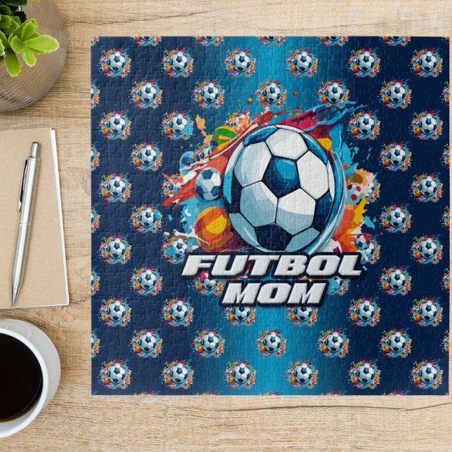 Puzzle Patrón de bola de fútbol de la mamá Futbol (Subido por el creador)