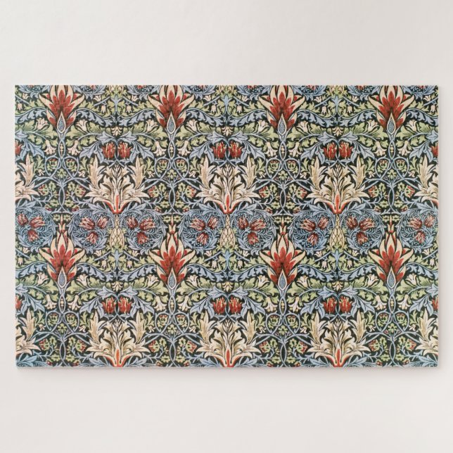 Puzzle Patrón de cabeza de serpiente (por William Morris) (Horizontal)
