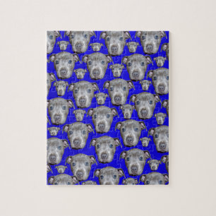 Puzzle Patrón de cachorro de Staffordshire Bull Terrier,
