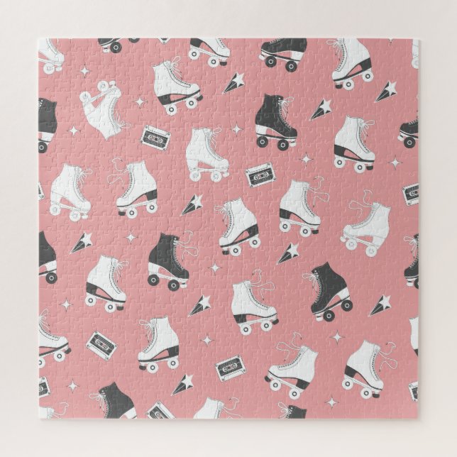 Puzzle Patrón de cassette de patines de rodillos. (Vertical)