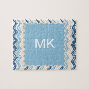 Puzzle Patrón de Chevron del Océano Pacífico