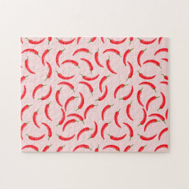 Puzzle Patrón de chile rojo picante