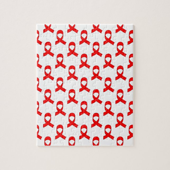 Puzzle Patrón de cinta roja (Vertical)