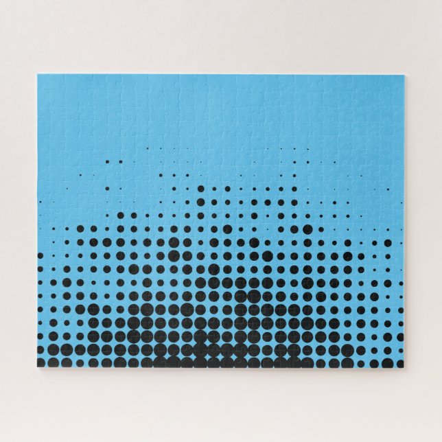 Puzzle Patrón de círculo geométrico urbano moderno, lúdic (Horizontal)