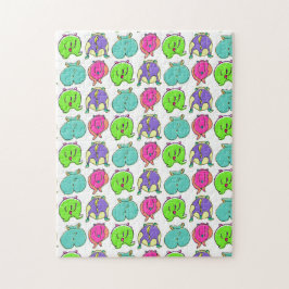 Puzzle Patrón de colisiones coloridas