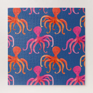 Puzzle Patrón de color de Octopus Personalizado colorido
