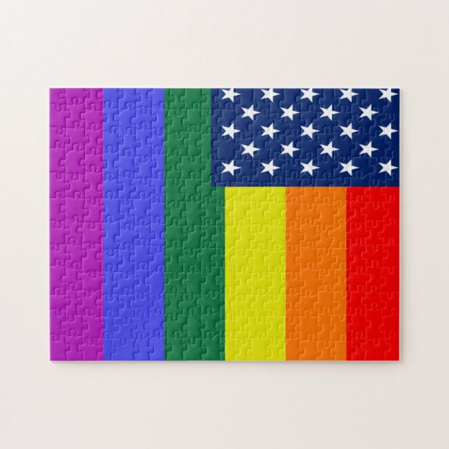 Puzzle Patrón de color gay (Horizontal)