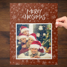Patrón de copo de nieve en jira de fotos navideñas