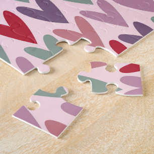 Puzzle Patrón de Corazones 1