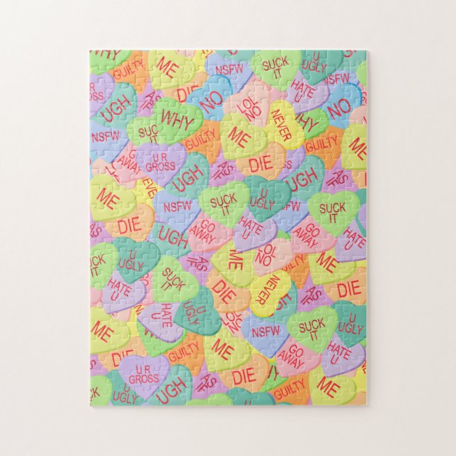 Puzzle Patrón de Corazones de Vela - SFW (Vertical)