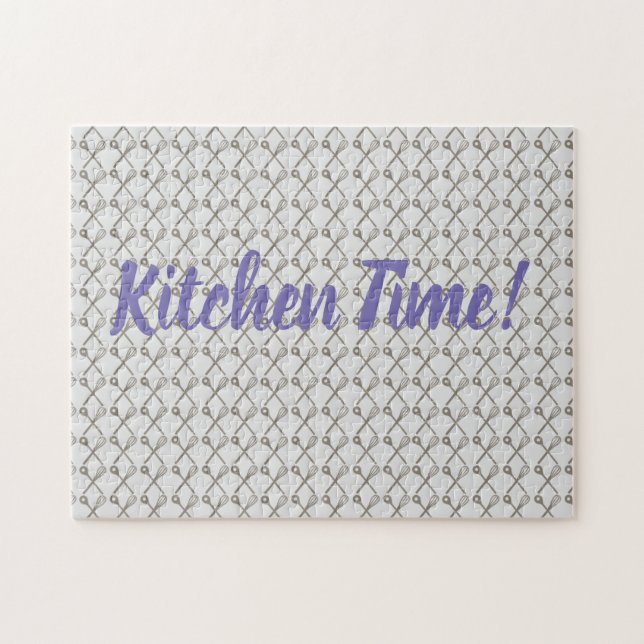Puzzle Patrón de cuchara de sabores y cocina para cociner (Horizontal)