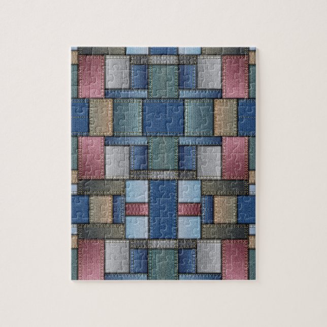 Puzzle Patrón de denim (Vertical)
